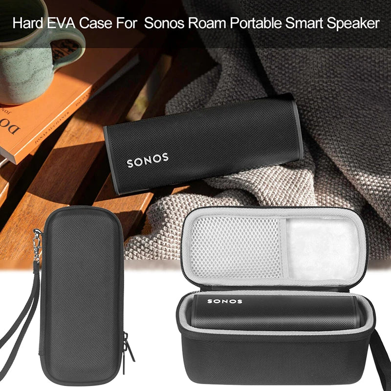 ZOPRORE Hard EVA Outdoor Travel Bags Carry Storage Box + Soft Silicone Case for Sonos Roam Bluetooth Speaker for Sonos Roam Case