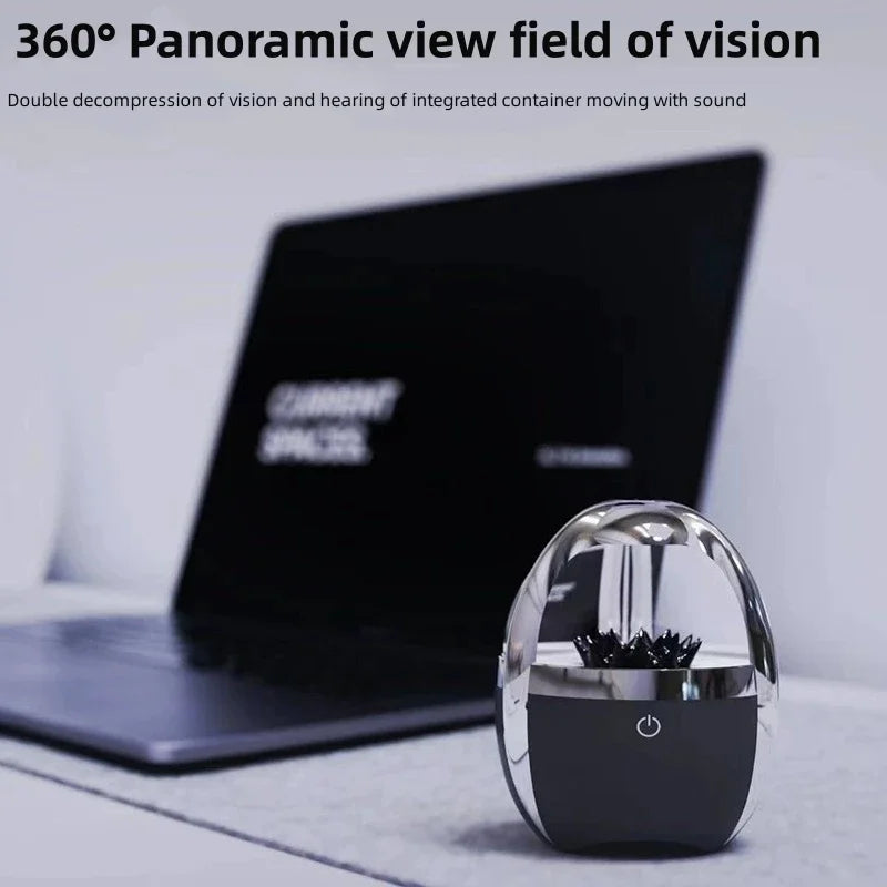 New Venom Ferrofluid Speaker - Dancing Ferrofluid Bluetooth 5.0 Wireless Speaker With 4-Color Adjustable Light Desktop Subwoofer