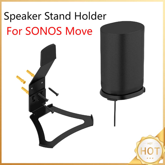 Speaker Stand Holder Wall-Mounted Speaker Mounting Bracket Space Saving Wall Stand Holder Shelf Aluminum Alloy for SONOS Move