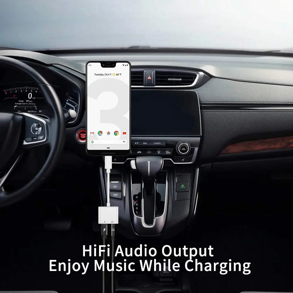 Type C 2 in 1 Audio Adapter USB C to 3.5mm Headphone Jack Adapter Support HTC, Google Pixel 3 3XL Type C Adapter With DAC