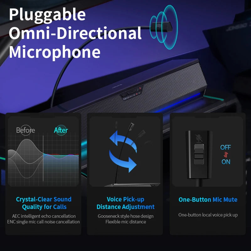 Edifier G1500 Bar Desk Soundbar Mini Speakers 7.1 Surround Sound Bluetooth 5.3 + USB-A Dual Mode Connection With Microphone