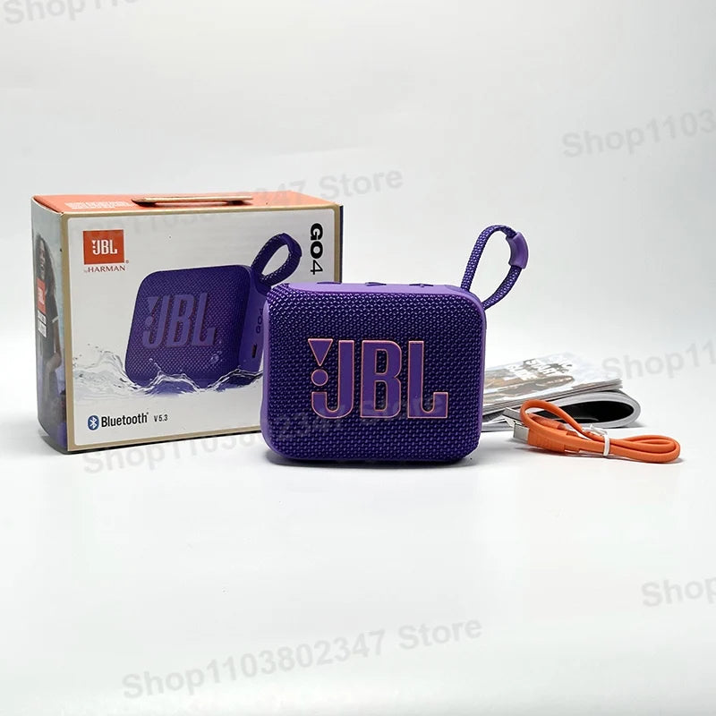Original JBL GO 4 Wireless Bluetooth Speaker Portable Waterproof Speaker Outdoor Speakers Bass Party Speaker JBL GO4 HK Version