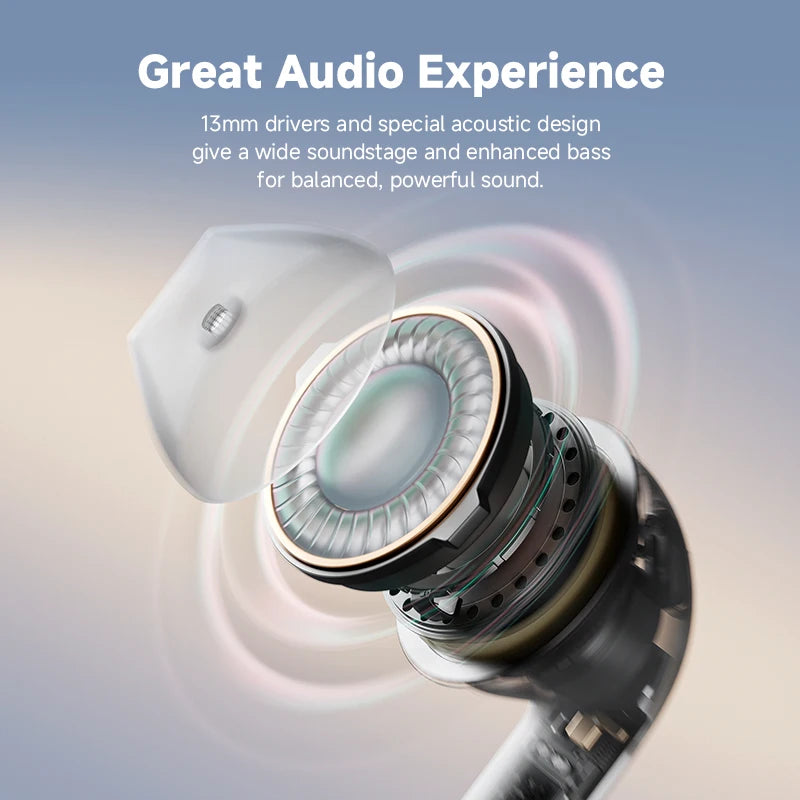 Edifier W200T Wireless Earphones Bluetooth 5.4 Headphones TWS True Wireless Earbuds Semi-In-Ear Earphone 32H Battery Life