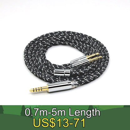 OCC Mixed OFC Twisting Nylon Earphone Cable for TAGO T3-01 T3-02 Studio Klipsch HP-3 Heritage iBasso SR2 LN008698