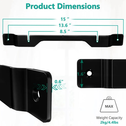 Soundbar Mount for Sonos Ray, Floating Wall Mounting Bracket for Sonos Ray Essential Sound Bar Under TV With Screws