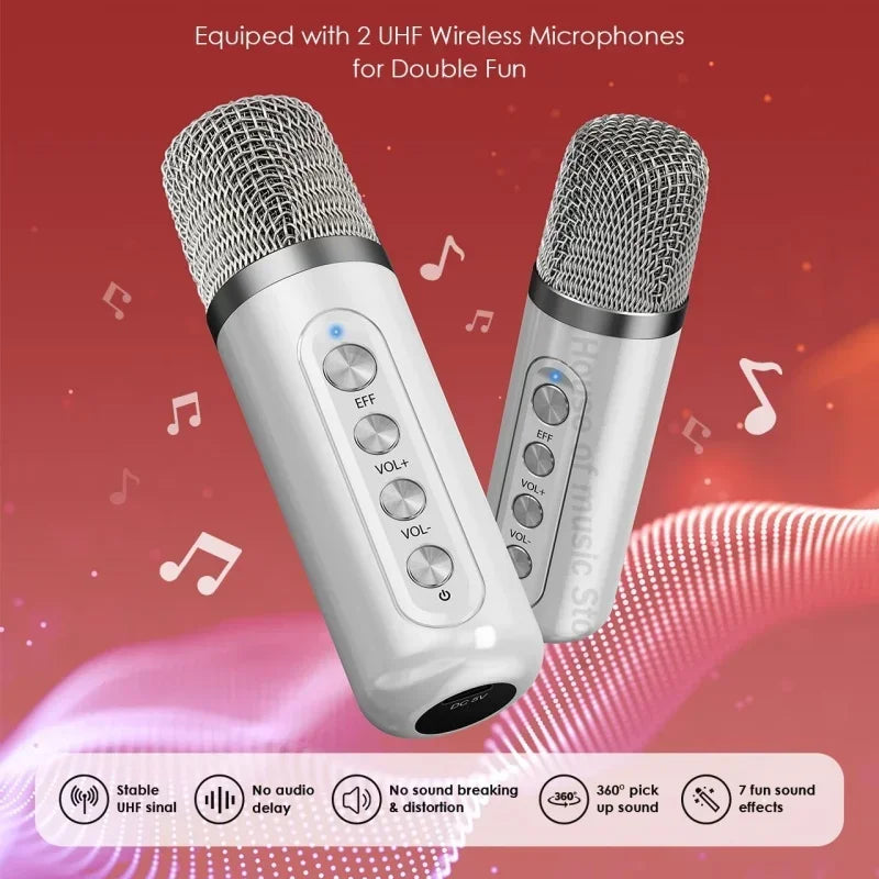 100W High Power Wireless Portable Microphone Bluetooth Speaker Sound Family Party Karaoke Subwoofer Boombox Caixa De Som Ys-307