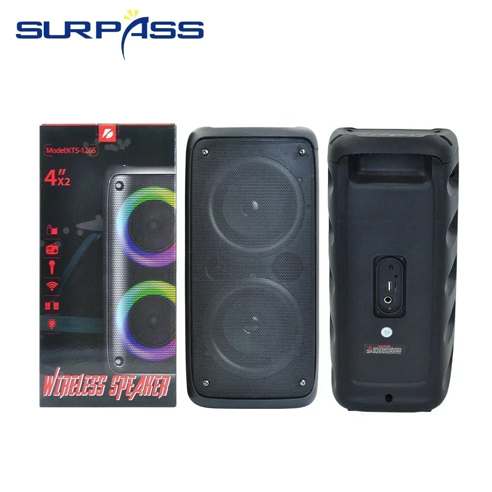 Dual 4inch Jbl Speaker20W Outdoor Portable Jbl Bluetooth Speakers Original withTF TWS FM Audience Sound Box for Home Hotel Party