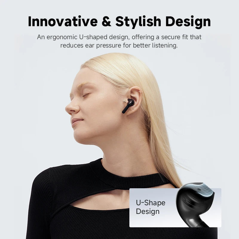Edifier W200T Wireless Earphones Bluetooth 5.4 Headphones TWS True Wireless Earbuds Semi-In-Ear Earphone 32H Battery Life
