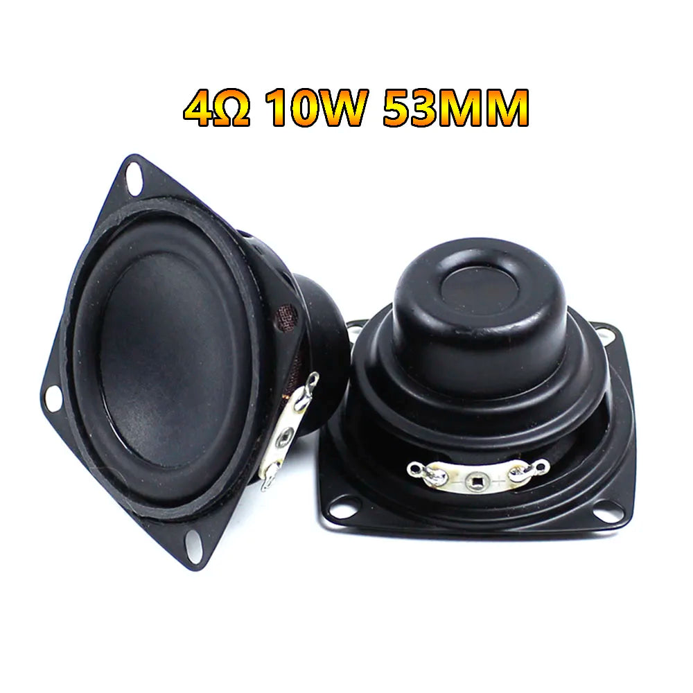 1Pcs 2 Inch Portable Full Range Speaker 4 Ohm 10W  53MM Loudspeaker DIY Bluetooth Speaker for JBL Charger 3  Home Amplifier