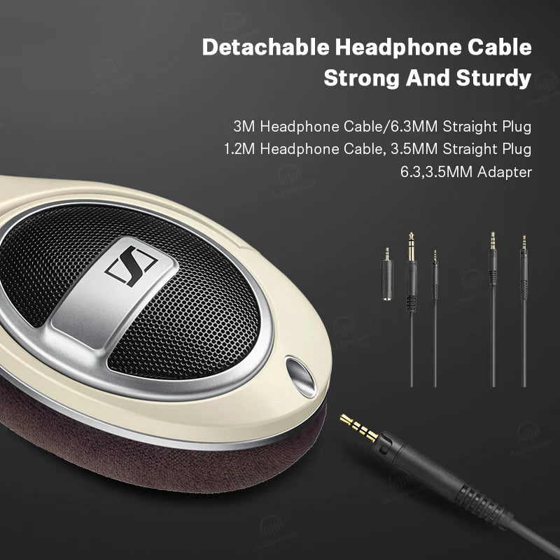 Sennheiser HD 599 Open-Back Stereo Around Ear Headphones Earcups Detachable Cable Wired Headphones With E.A.R Design Style