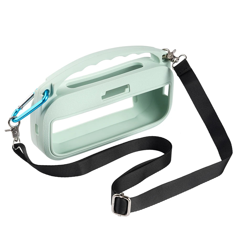 Silicone Cover Case With Handle & Shoulder Strap Travel Protective Carrying Pouch for Bose SoundLink Flex 2nd Gen Accessories