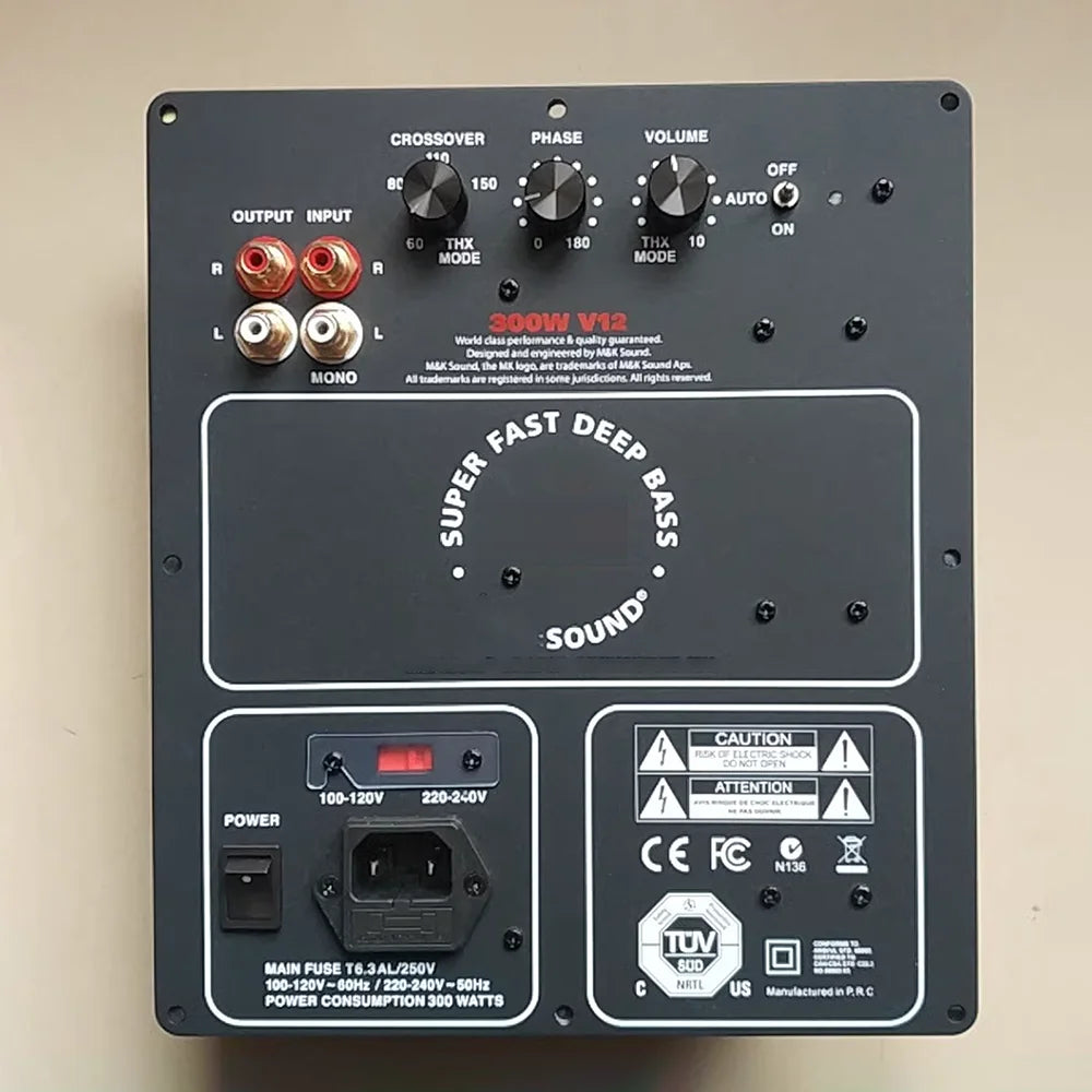 300 V12 for MK V12 Subwoofer Amplifier Board Size 204/235mm