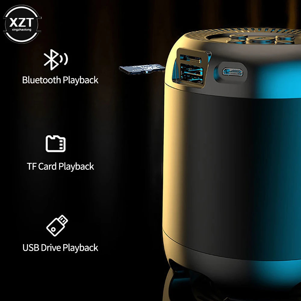 Q35 Wireless Bluetooth-Compatible Speaker Built in Artificial Intelligence AI Assistant Voice Control Speaker Support TF Card