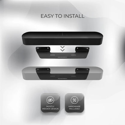 Speaker Wall Mount Bracket Soundbar Wall Mount Strong Load-Bearing Floating Holder for SONOS Beam Gen1 Gen2 Sound Bar Durable