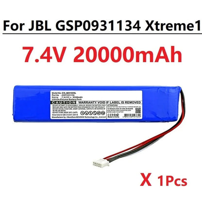 Upgrade Version for JBL Xtreme 1 Xtreme1 20000mAh GSP0931134 Battery for JBL Xtreme Wireless Bluetooth Speaker Batteria