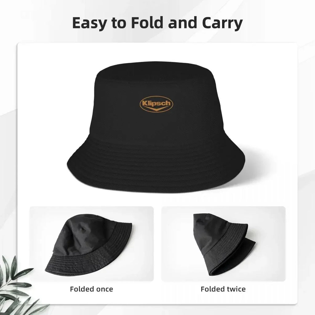 New Klipsch LogoCap Bucket Hat Sunhat Hats Cap Men's Women's