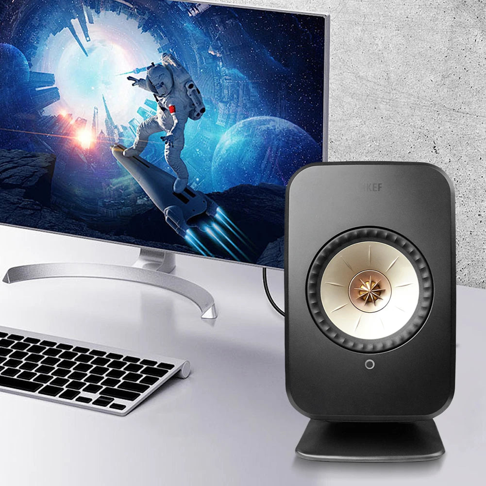Desk Pad Speaker Table Base Stand Stable Desk Studio Speaker Holder Space-Saving Desktop Speaker Stand for KEF Lsxii