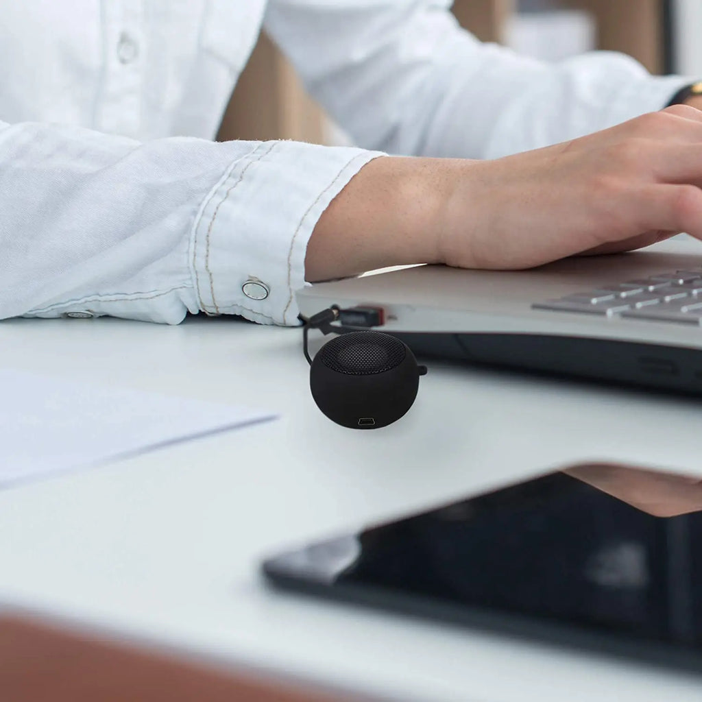 Mini Speaker Portable Rechargeable Travel Speaker With Aux Input Wired 3.5mm Headphone Jack