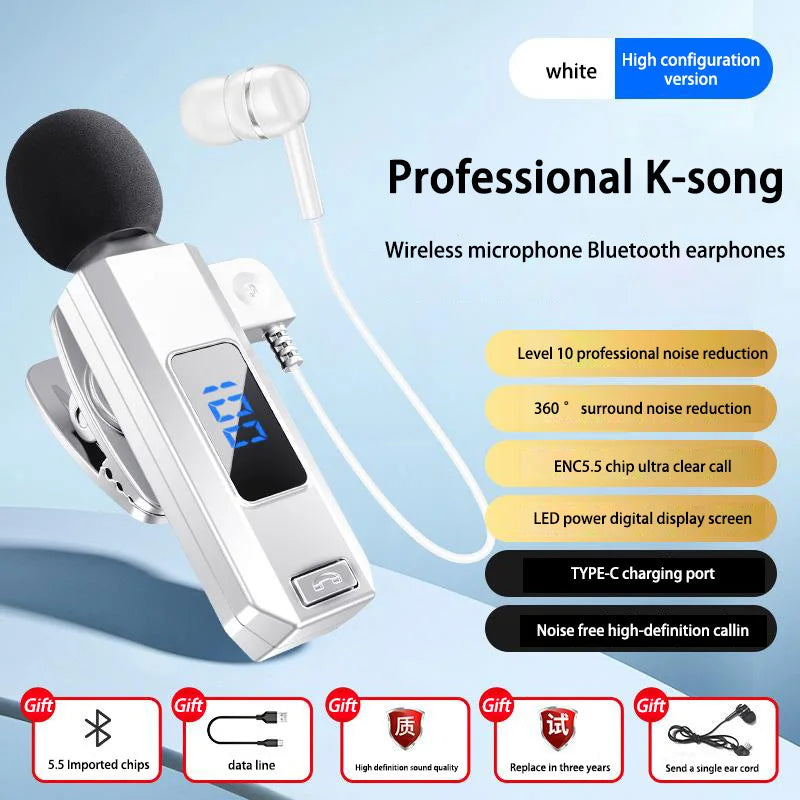 M1 Microphone Wireless Bluetooth Earphones Sports Sweatproof  High Fidelity High-Definition Call Noise Cancelling Earphones