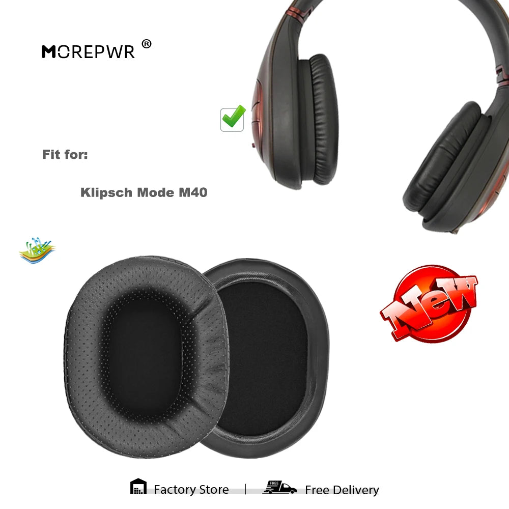 Replacement Ear Pads for Klipsch Mode M40 M 40 M-40 Headset Parts Leather Cushion Velvet Earmuff Earphone Sleeve Cover