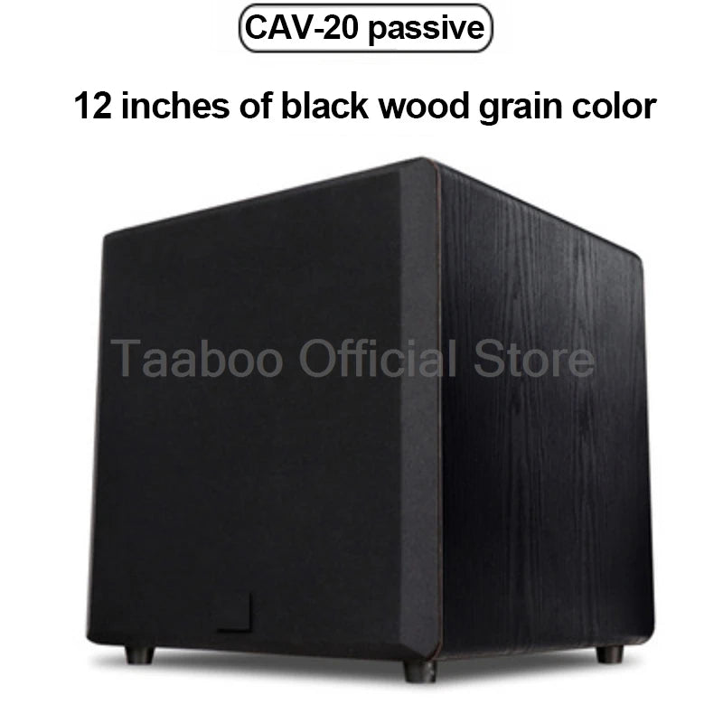 12 Inch Passive Subwoofer Speaker Long Stroke HiFi Fever Subwoofer Wooden Front High Fidelity Home Theater Amplifier Sound Box