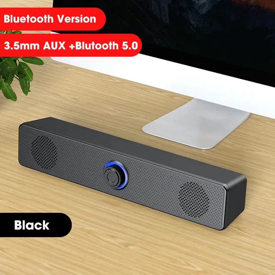 Computer Caixa De Som Wired and Wireless Bluetooth Speaker Portable Sound Box Bar Music Soundbar for PC TV Laptop Desktop Bocina