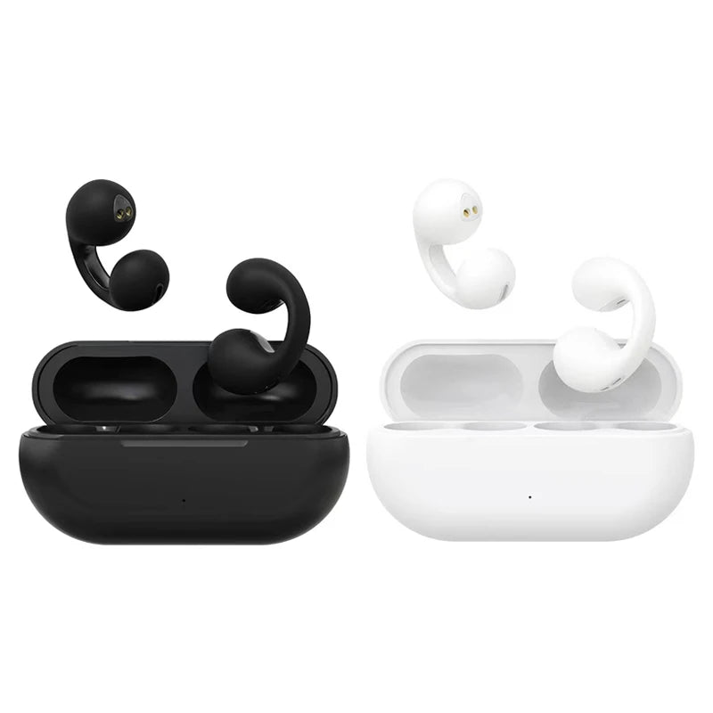 Bone Conduction Concept TWS Wireless Headphones V5.3 Earphones Earclip Touch Control Earbuds Sports HIFI Bass Headsets
