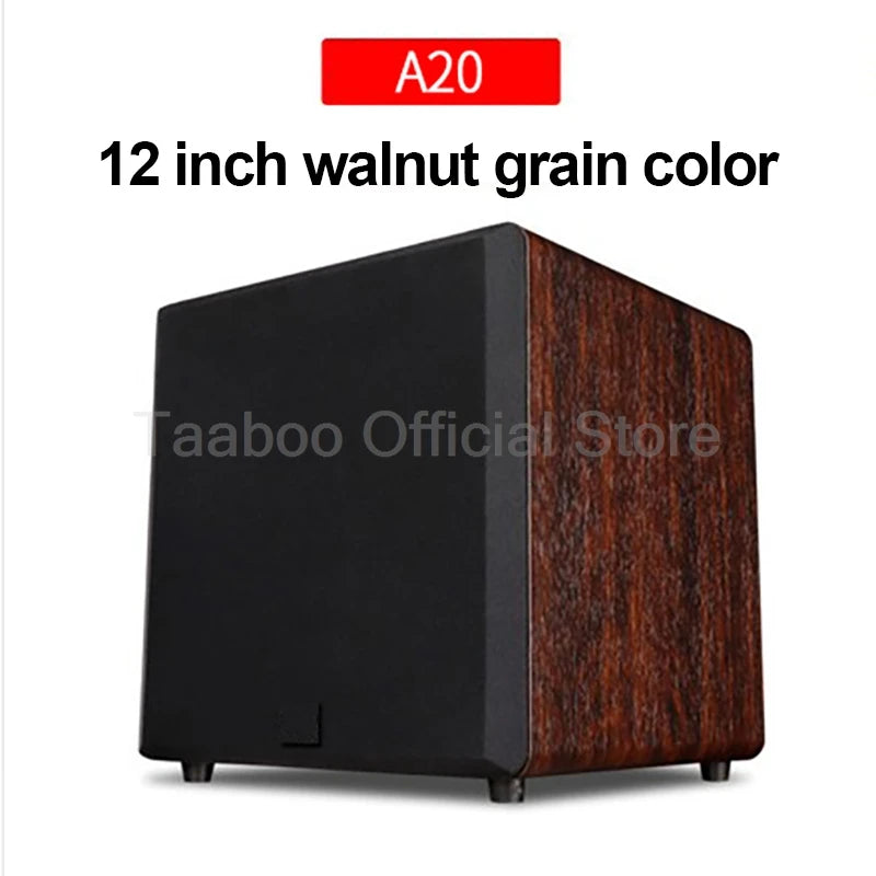 12 Inch Passive Subwoofer Speaker Long Stroke HiFi Fever Subwoofer Wooden Front High Fidelity Home Theater Amplifier Sound Box