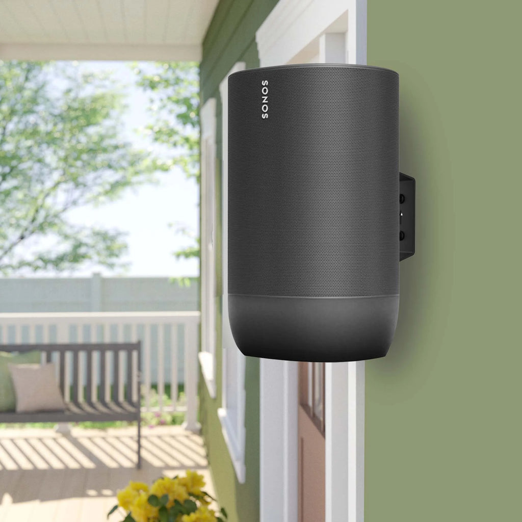 Wall Mount Holder for Sonos Move（Pair）Indoor & Outdoor Mount ,Smart Portable Speaker Holder