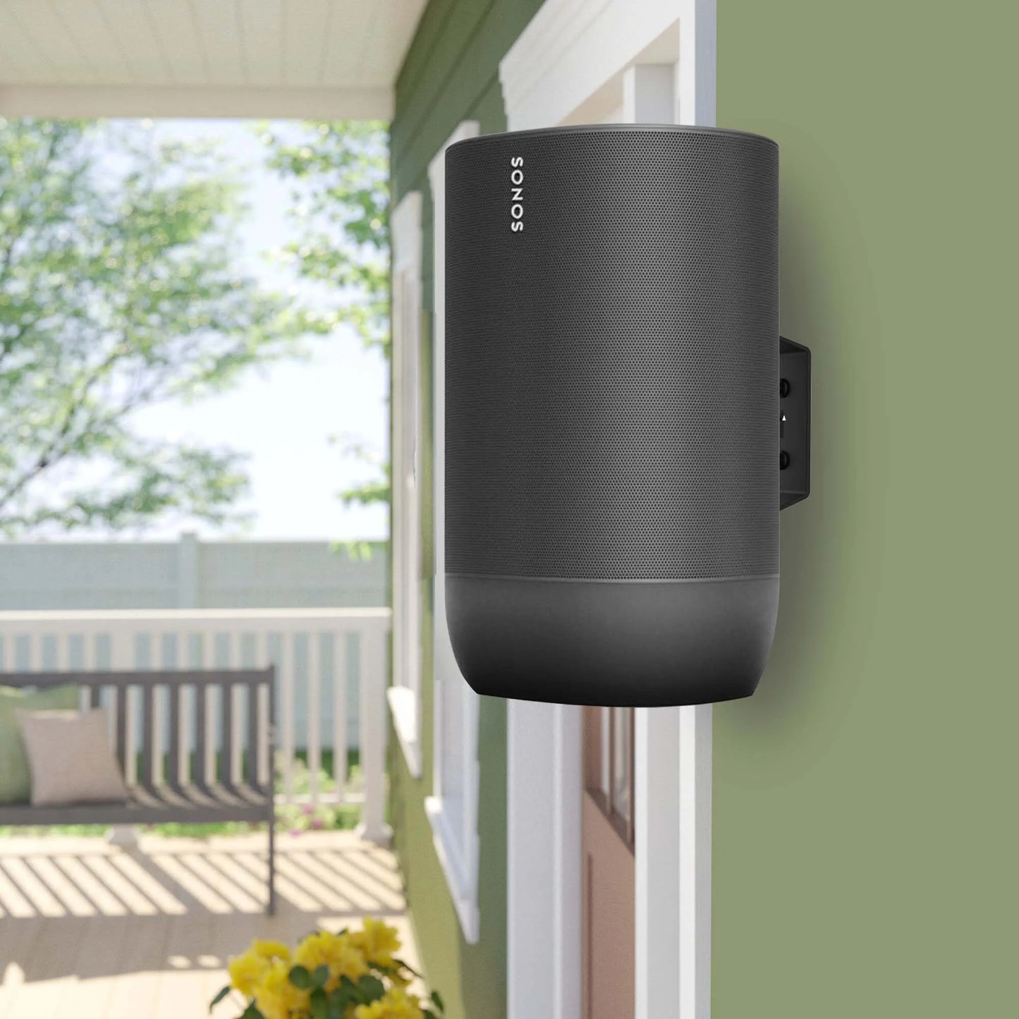 Wall Mount Holder for Sonos Move（Pair）Indoor & Outdoor Mount ,Smart Portable Speaker Holder