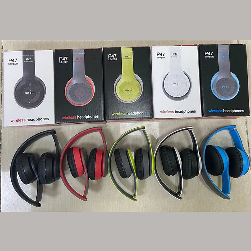 Original P47 Wireless 5.0 Mini Tws Headphone Aux Line in Earphone Headphones Earbuds Bass