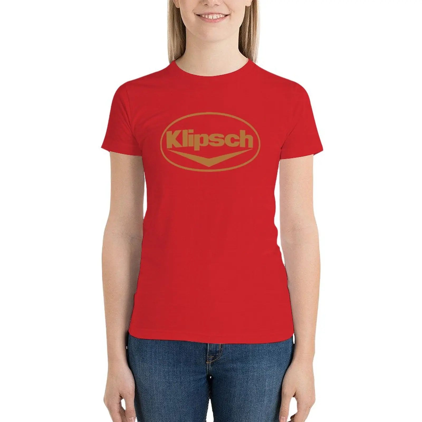 Klipsch Logo T-Shirt Plus Size Tops Cute Clothes Tops Women Clothes