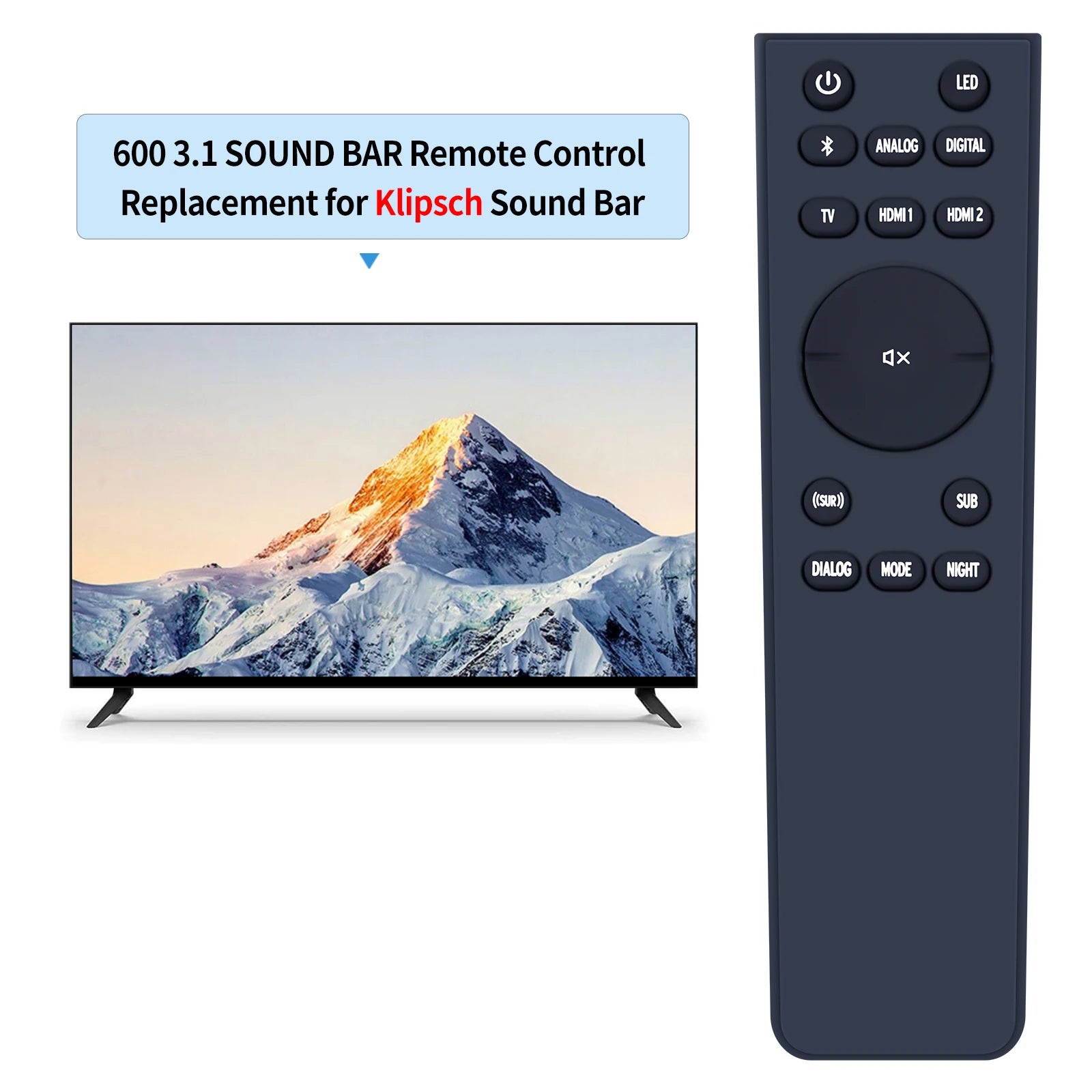 Remote Control for Klipsch Cinema 600 3.1 Sound Bar System