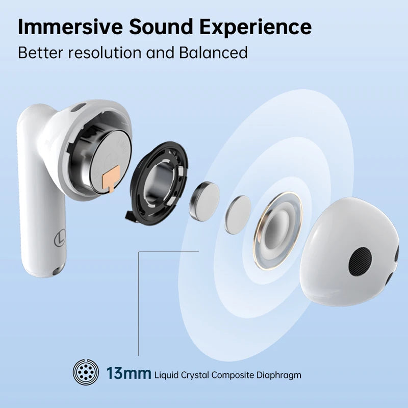 Edifier W220T TWS Wireless Bluetooth Earphones Snapdragon Sound, Bluetooth V5.3, aptX Adaptive, 4-Mic Noise Cancellation