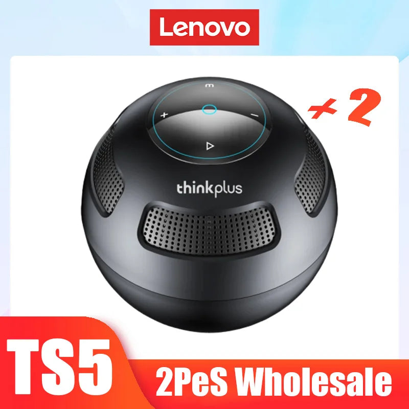 Choice Original Lenovo TS5 Bluetooth5.3 Speaker Outdoor Anker Loudspeaker Subwoofer Portable Sound Box Surround Sound Player