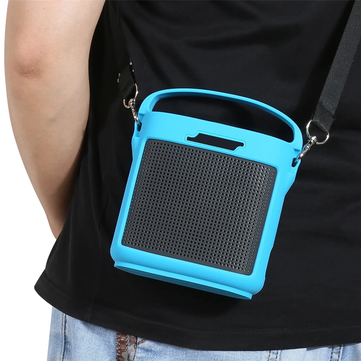 Silicone Speaker Case for Bose SoundLink Color II Protective Sleeves Carabiner Shockproof Soft Cover Accessories A
