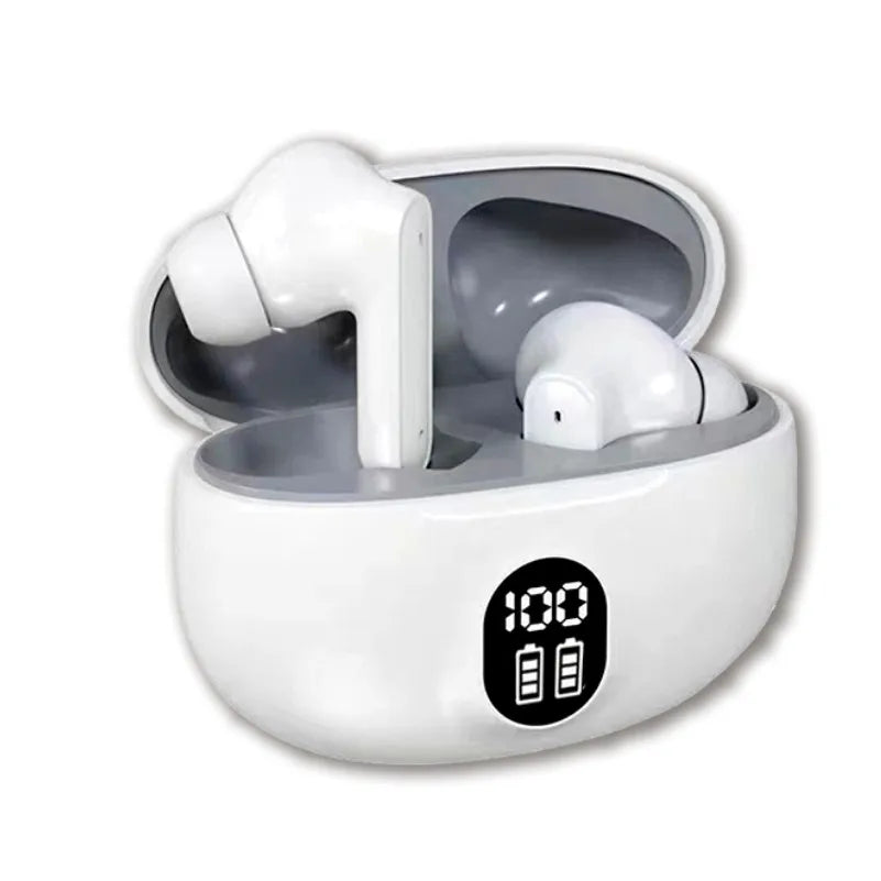 2024 New ENC Noise Cancelling Bluetooth Headset Long Battery Life Low Latency Power Display Touch Sports Stereo Earbuds