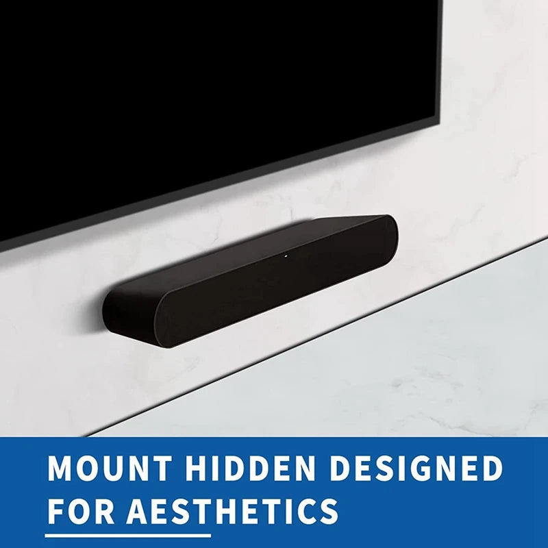 Sound Bar Wall Mount Bracket Speaker Stand for Sonos Ray Soundbar Floating Style Mounting Bracket Mount Wall Under TV