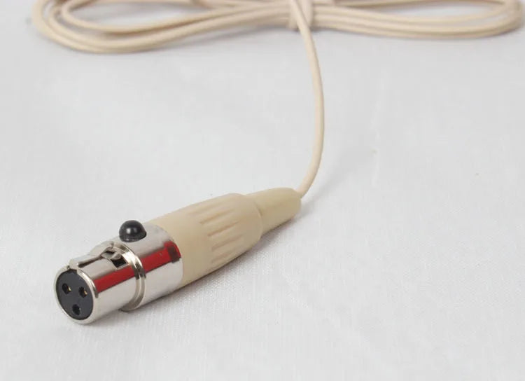 Wholesale Headset Unidirectional Skin Color Earhook Microphone 4 Pin Mini XLR for Wireless Transmitter System and Loudspeaker