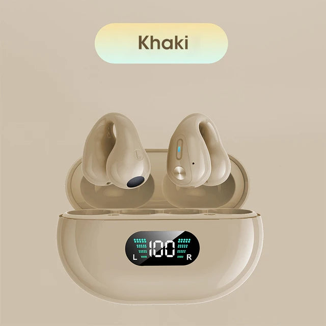 2023 Newest Business Gift Ear Earring Bone Conduction Headphone YYK Q80 Clip Wireless Earbuds Ambie Auricular Earphones