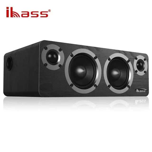 IBASS Wooden Speaker 200W Ultra High Power Bluetooth Speaker 4 Units Surround Sound Subwoofer Karaoke Wireless Coaxial Input
