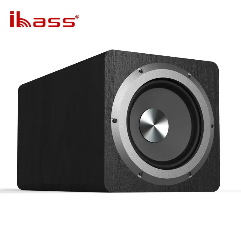 Ibass SU650D 100W High-Power Subwoofer Home Theater Hi-Fi Bass 6.5-Inch Wooden Active Subwoofer 110v-220v Wide Voltage