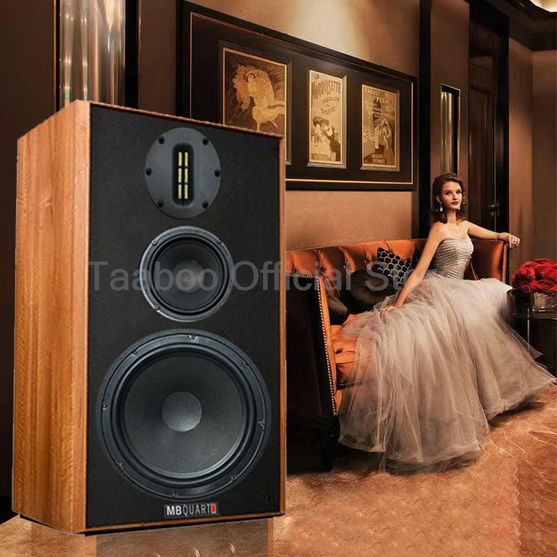 12Inch Bluetooth Speaker Audience High Power 3 Division Speaker Wooden Amplifier Sound Box High Fidelity Home Cinema for Desktop