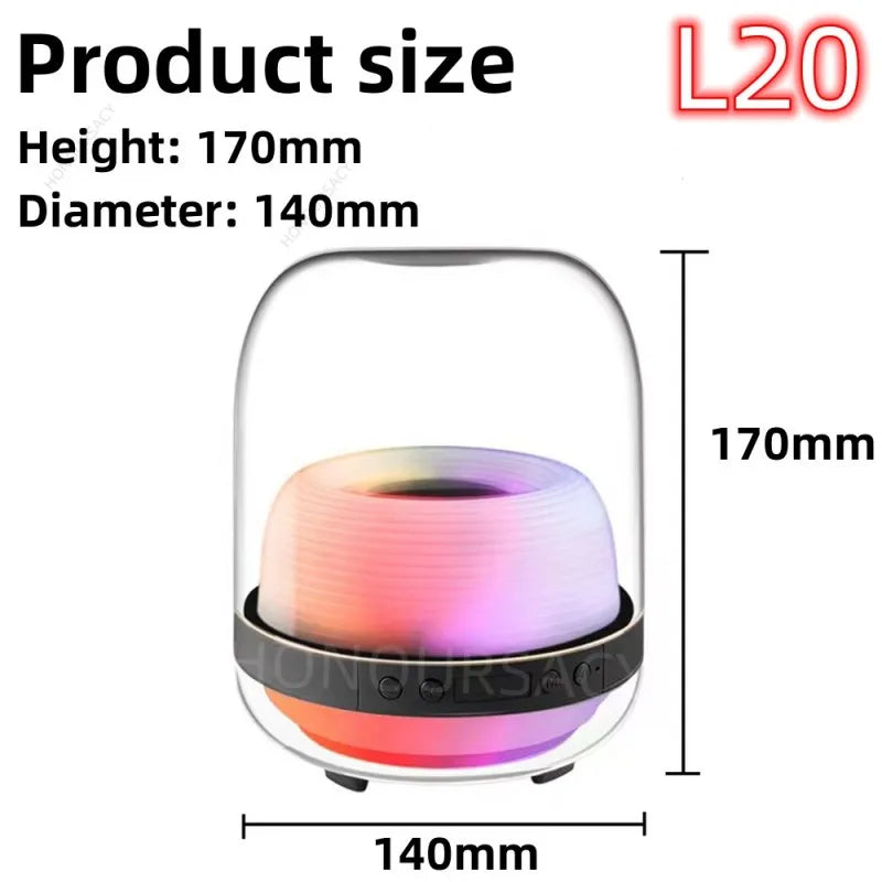 L20 Harman Kardon Fourth Generation 360 Degree LED Subwoofer HIFI Sound Quality Desktop Creative Wireless Bluetooth Speaker TF