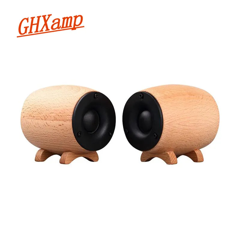 GHXAMP Solid Wooden Tweeter Speaker HIFI Super Treble Sound Box Home Theater KTV Full Range Tweeter Compensation Neodymium 2PCS