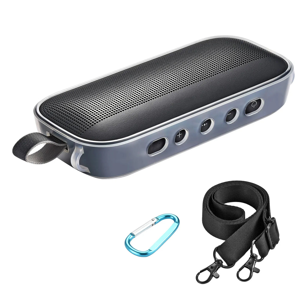 Soft TPU Shockproof Speaker Case for Bose SoundLink Flex Outdoor Travel Carrying Case Audio Storage Bag for Bose SoundLink Flex