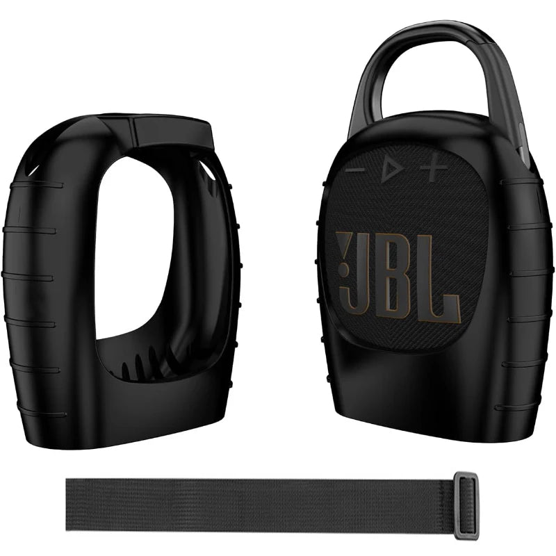 ZOPRORE Silicone Protective Carrying Case for JBL Clip 5 Portable Bluetooth Speaker Stand Up Cover Pouch for JBL Clip5 Speaker