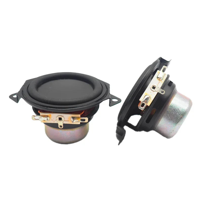 2 Pcs 1.75 Inch 4 Ohm 30 W HIFI Full Range Speaker Double Neodymium Magnetic Long Stroke Bass Waterproof Basin DIY Home Theater