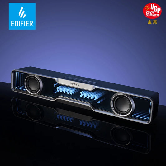 Edifier QS30 Computer Speakers Mini Soundbar USB Speakers Subwoofer Bluetooth 5.4 With Microphone RGB Lighting for PC Laptop