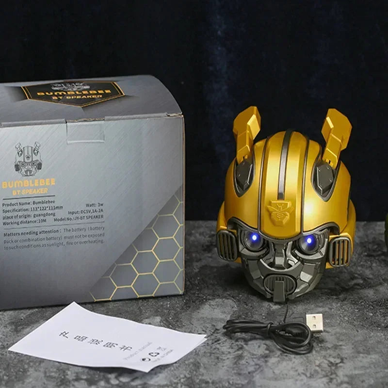 Bumblebee Bluetooth Speaker Cartoon Transformers Creative Cartoon Card Outdoor Wireless Audio Subwoofer Caixa De Som